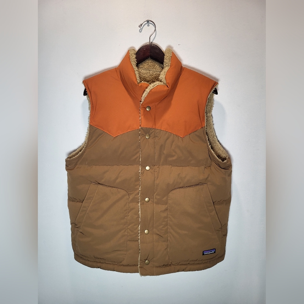 👕🌶 Patagonia Reversible Bivy Sherpa Down Filled Puffer Vest